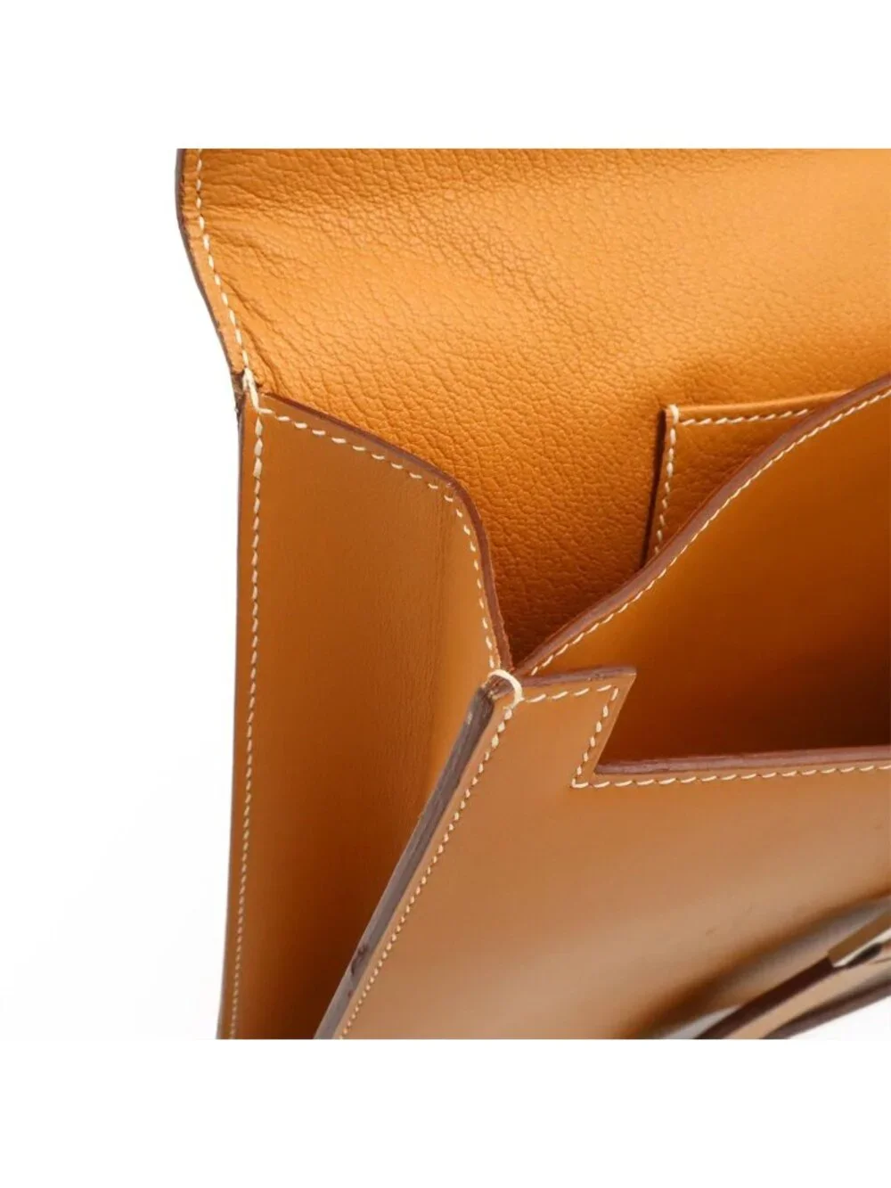 Hermes 365 PM Business Briefcase Document Purse Tablet Case Leather Light Brown